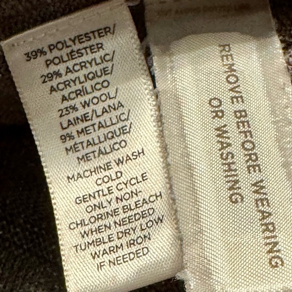 LOFT Gray Cardigan Sweater with Relaxed Fit - Picture 4 of 4